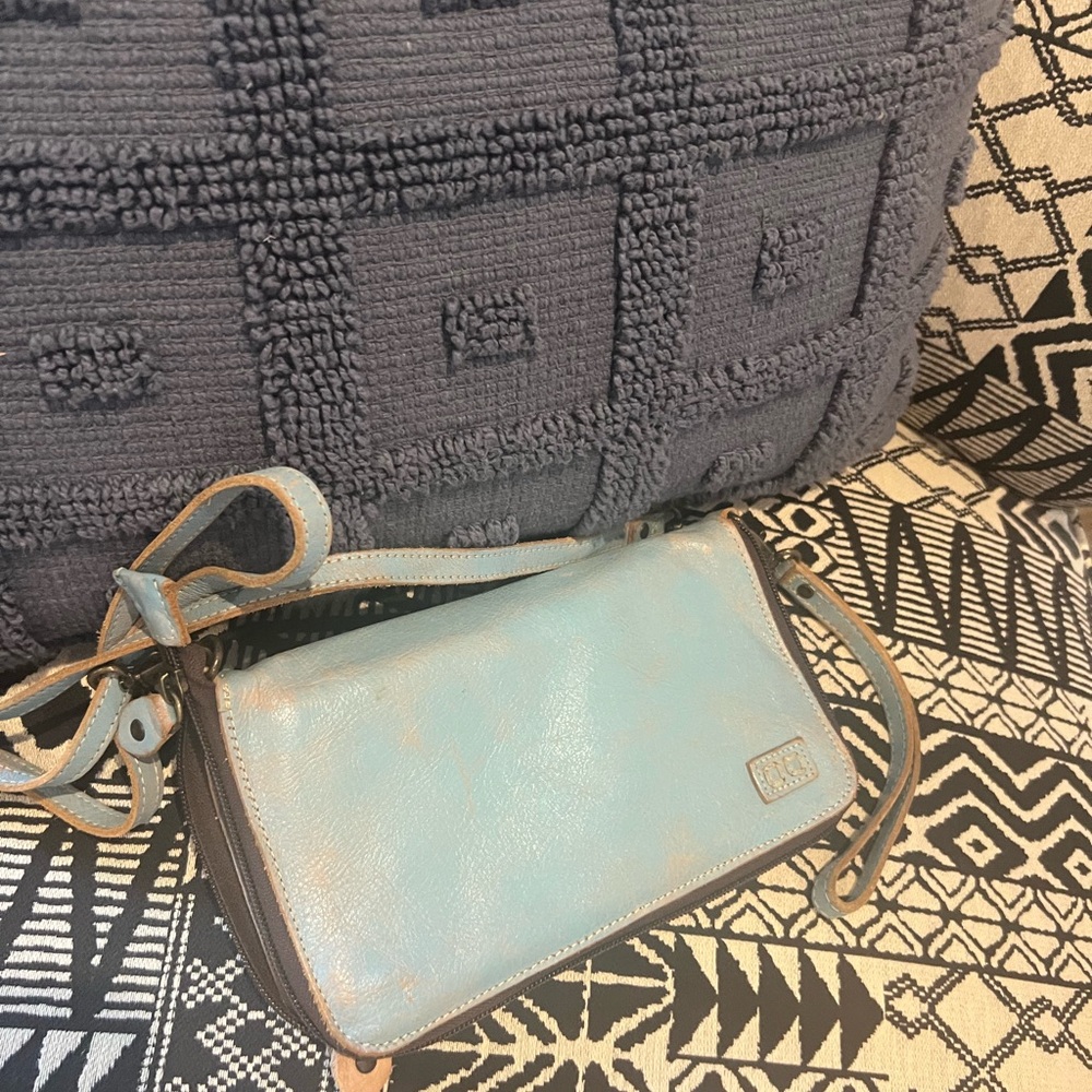 Blue Leather Women's Bag